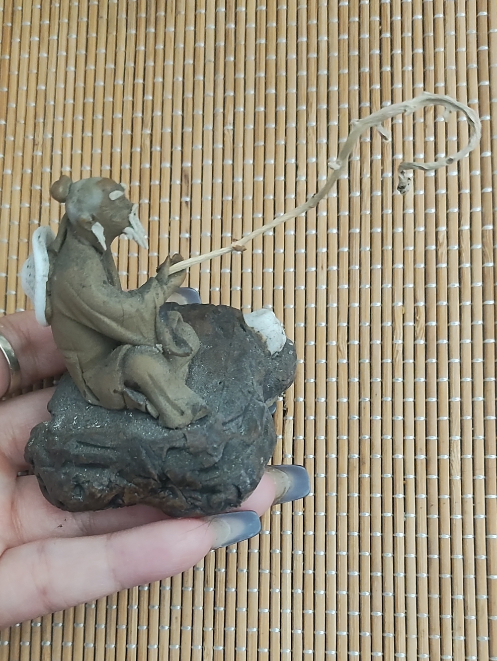 Handcrafted Brown Ceramic Decor Figurine - Bonsai decor